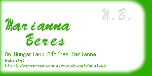 marianna beres business card